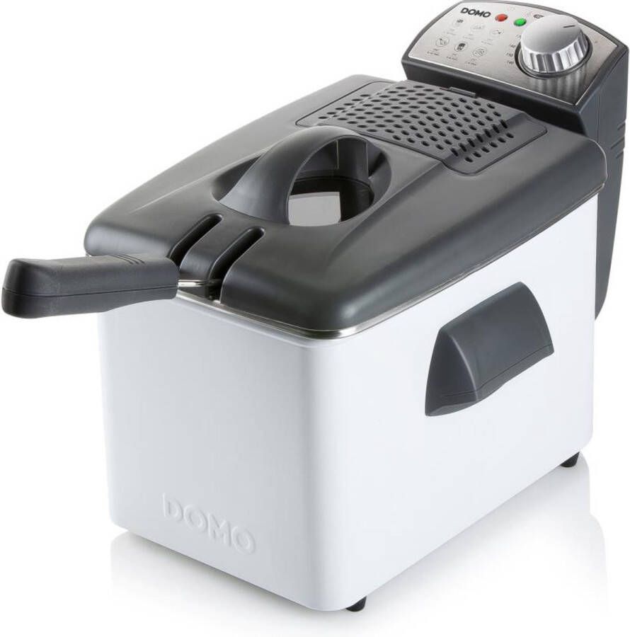 Domo DO519FR Friteuse 4 5L Frituurpan 3200W Inox Wit