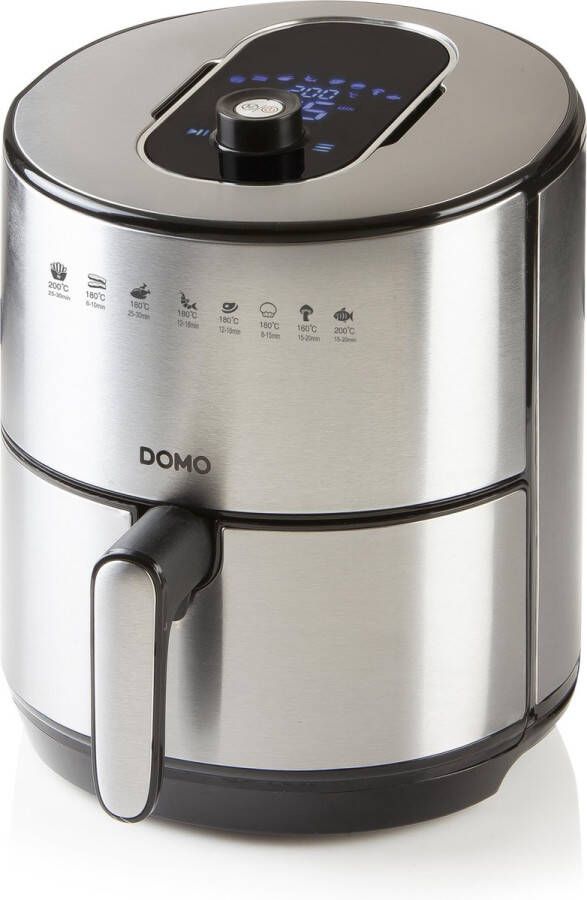 Domo DO530FR Airfryer XL- Heteluchtfriteuse met LCD display RVS
