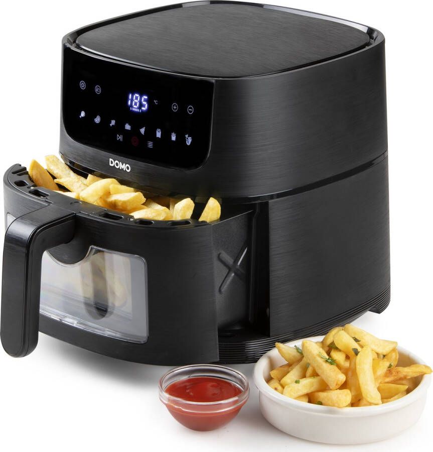 Domo DO542FR Airfryer XL Heteluchtfriteuse met kijkvenster 4 L 1350 W