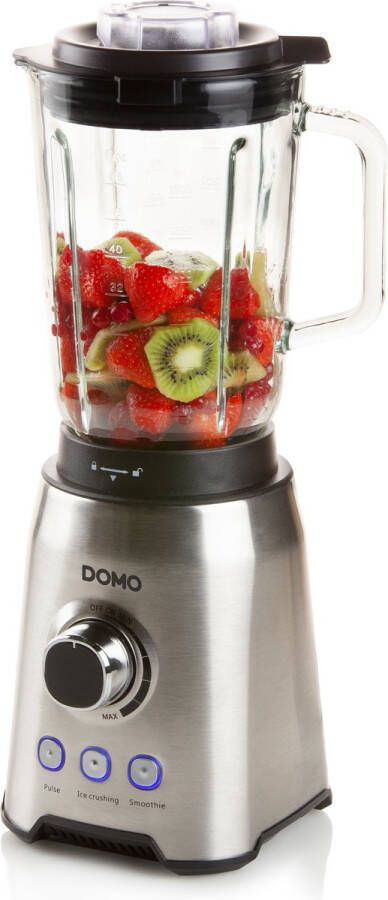 Domo DO710BL Blender – 1 5L 1000 W – Glazen Kan – Smoothie Maker