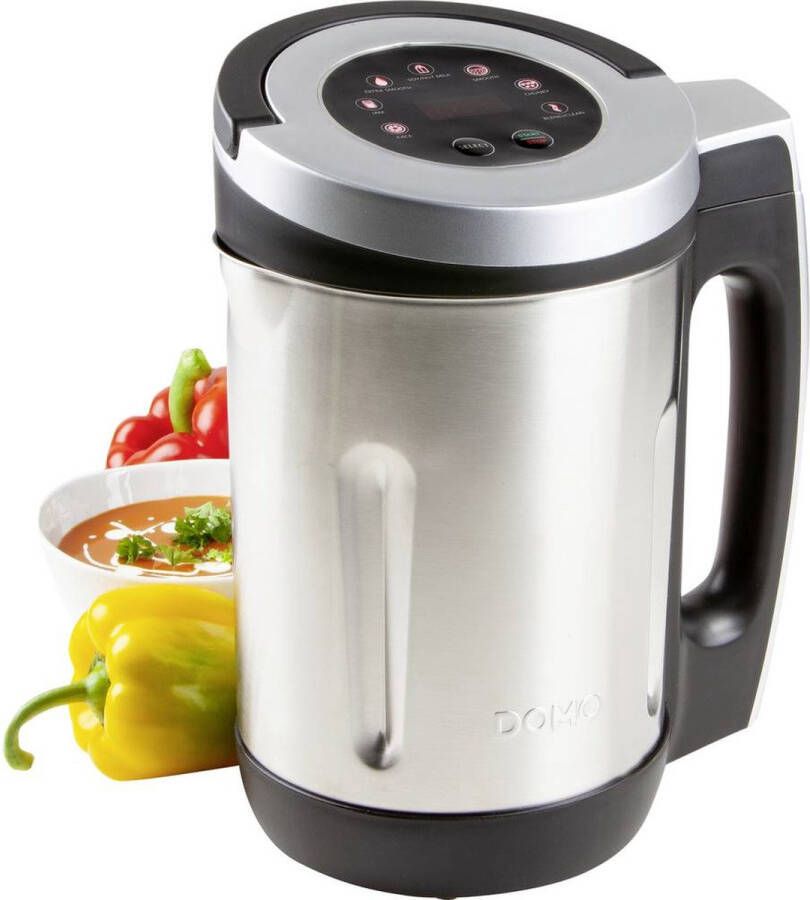 Domo DO716BL Soepmaker – 2 2L – 7 programma s – Blender – RVS – Zwart