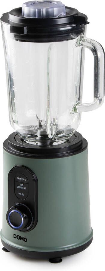 Domo DO734BL Blender 'Blend & Balance' Glazen Kan 1 5L Drinkbeker 600ml 800 W Smoothie Maker Groen