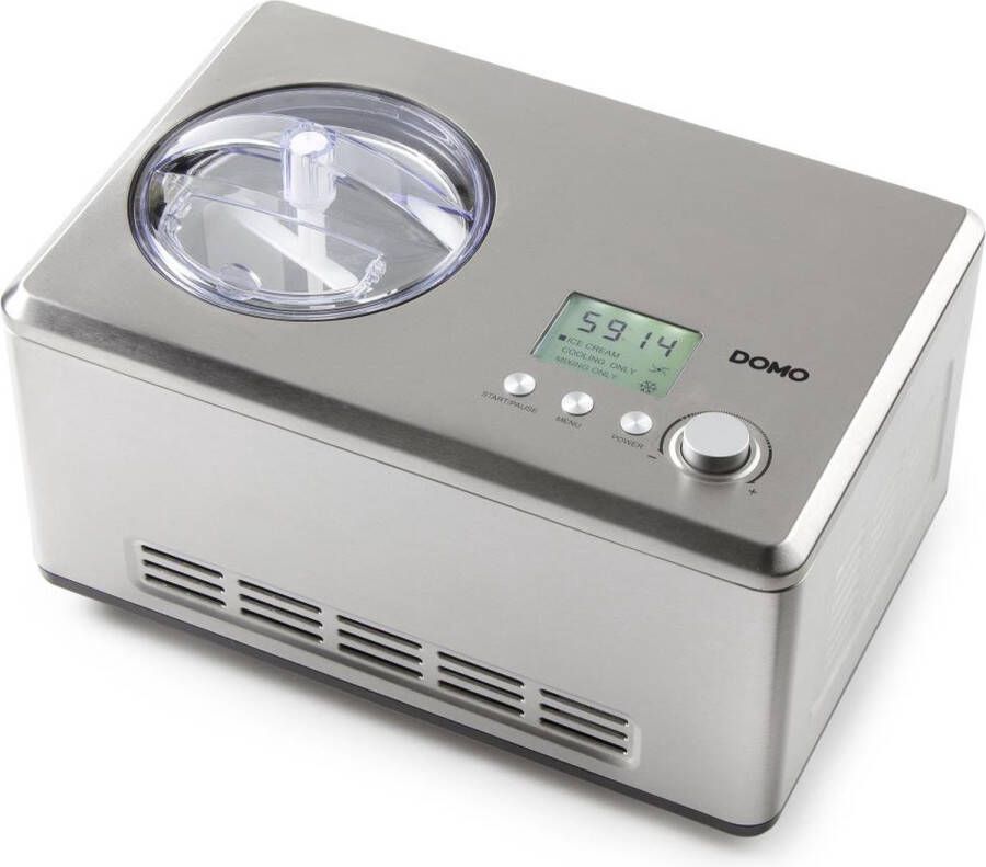 Domo DO9201I Ijsroommachine met compressor 2 L | IJs&Yoghurt bereiders | Keuken&Koken Keukenapparaten | DO9201I