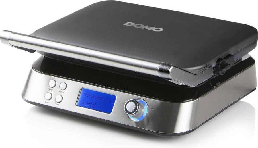 Domo DO9219W Wafelijzer Waffle Genius – Digitaal Belgisch Wafelijzer Vierkante Wafels – 5x5