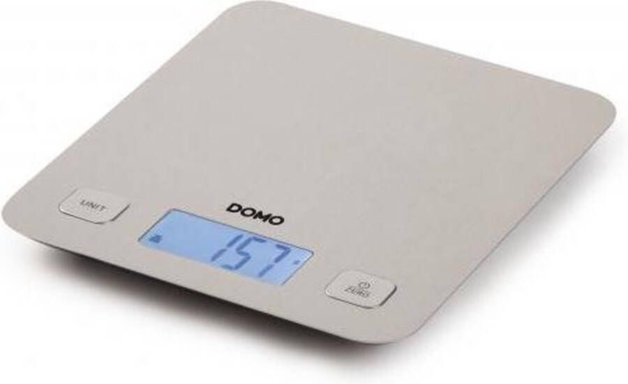 Domo DO9239W Elektronische culinaire weegschaal Tarra Autostop Tot 1 gram Roestvrijstalen weegpan