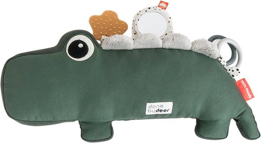 Done by Deer Activiteitenknuffel Tummy time Croco green