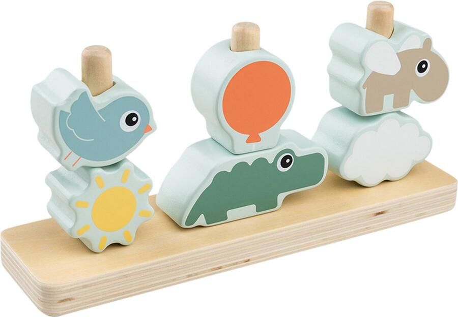 Done By Deer Stacking Toy Happy Clouds Colour Mix