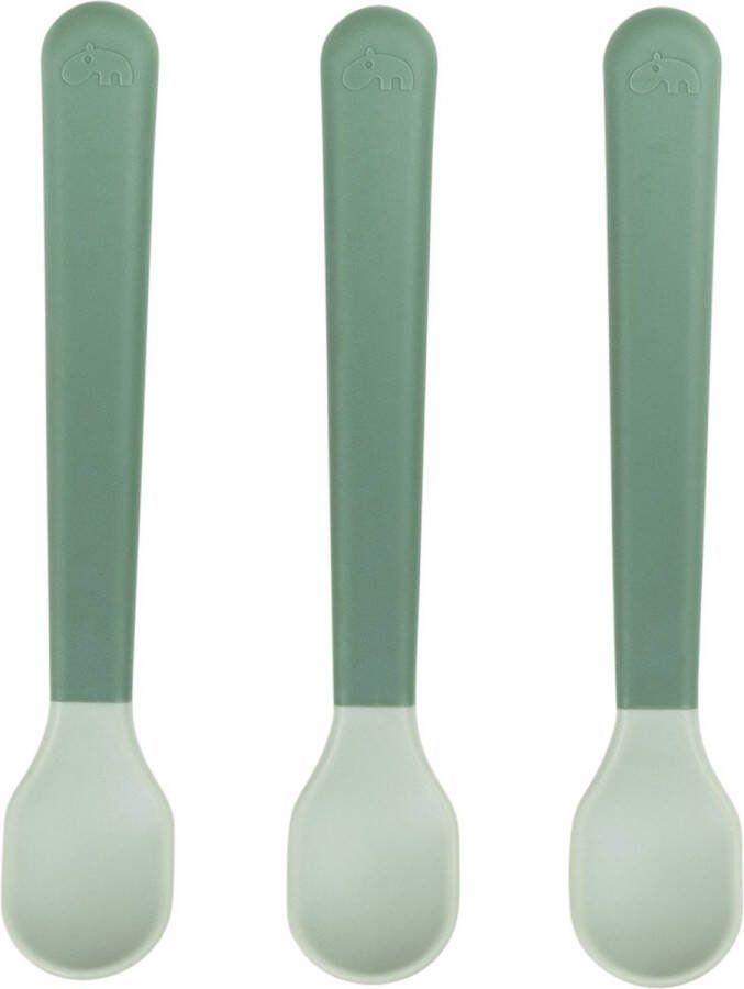 Done By Deer Easy Grip Lepels 3 Stuks Green