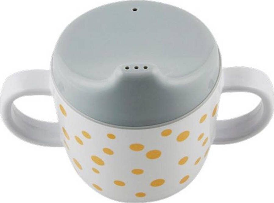 Done By Deer Happy Dots Antilekbeker Gold Grey