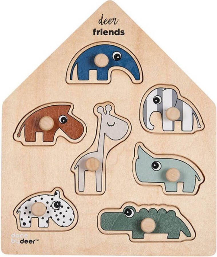 Done By Deer Leg Puzzel Deer Friends Colour Mix (7pcs)