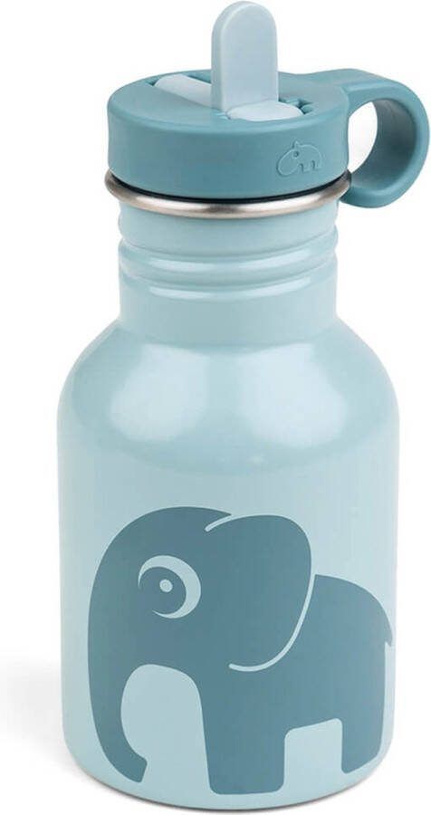 Done By Deer RVS drinkfles elphee 350 ml blue