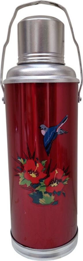 DongDong Chinese Thermoskan 1 2 Liter Rood Vogel dessin