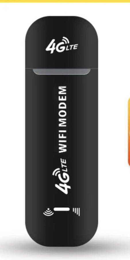 Dongle 4G voor Laptop en Computer Internet Dongel Wifi Router WiFi 4G Modem Mifi Router Wifi Buddy Simkaart USB Wifi in de Auto 150Mbps Zwart
