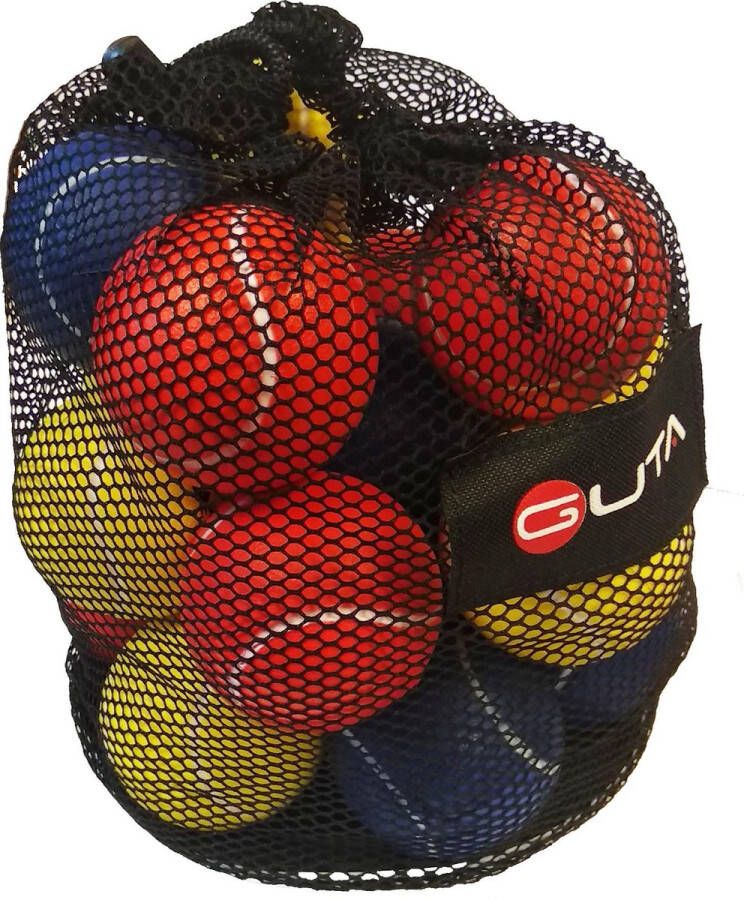 Donic schildkröt Draagtas Coated Foam Tennisballen voor kinderen 18 stuks