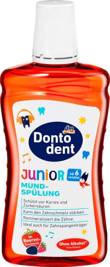 Dontodent Junior Mondspoeling Bes mondhygiëne Zonder alcohol (zonder ethanol) (500 ml)