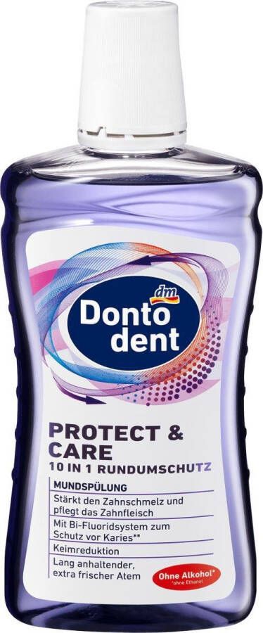 Dontodent Mondspoeling Protect&Care 10 in 1 all-round bescherming 500 ml