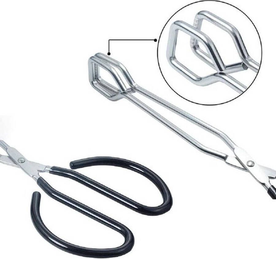 Doodadeals BBQ Tang – Vleestang voor in de Keuken – Barbecue – Barbeque – Gereedschap – 31 cm – Zwart