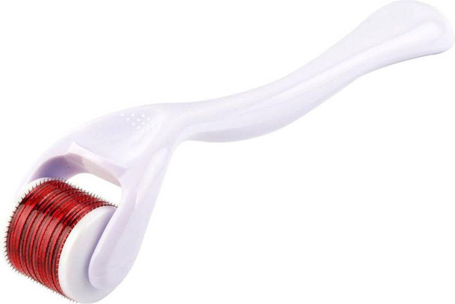 Doodadeals Dermaroller 0.3 mm – Dermaroller Haargroei – Dermaroller Titanium – 540 Naalden Wit