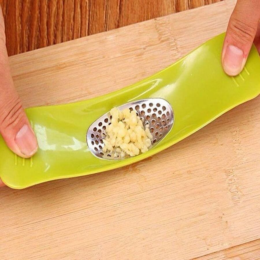 Doodadeals Knoflookpers – Lookpers – Gemberpers – Knoflook Pers – Garlic Press – Ergonomisch Groen