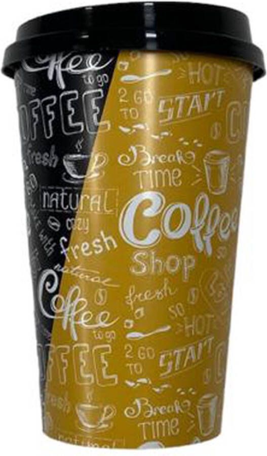 Doodadeals Koffiebeker To Go Met Deksel – Coffee Shop Herbruikbaar – Kunststof – 440 ml