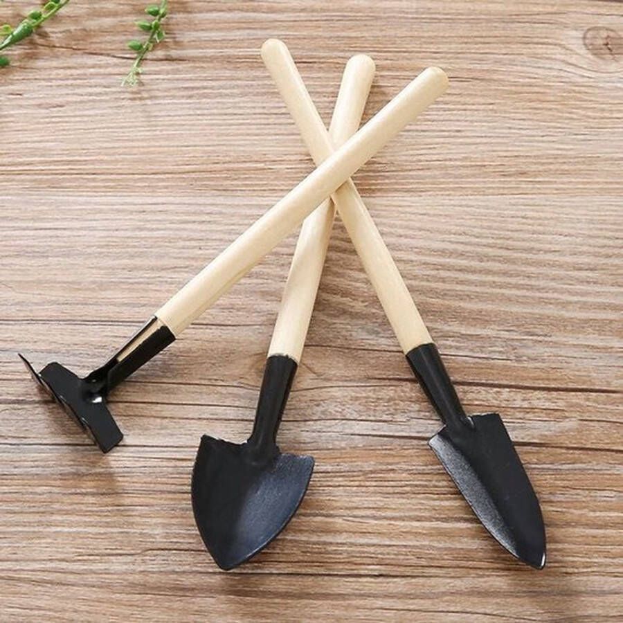 Doodadeals Mini Tuingereedschap Set Schep Spade Hark 21 cm