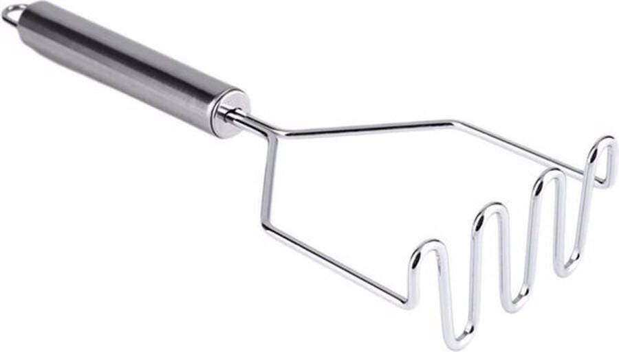 Doodadeals Pureestamper – Aardappelstamper – Stamppot Stamper – RVS – 25x9 cm