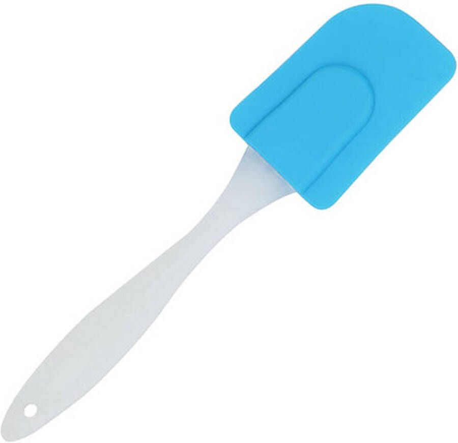 Doodadeals | Siliconen Spatel | Deegschraper Kunststof | Siliconen Pannenlikker | Siliconen Bakspatel | Blauw | 22 5 cm