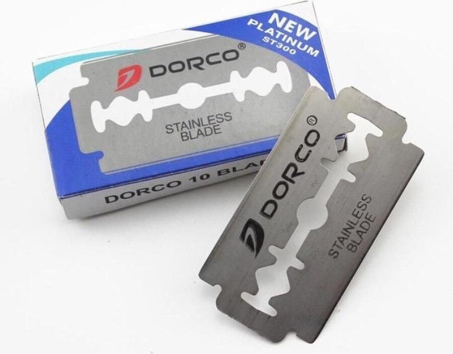 Dorco 20stuks dubbelzijdige scheermesjes| 2x10 Platinum Double Edge Blades 20pcs Shavette of Open Klapmes| Scheermessen