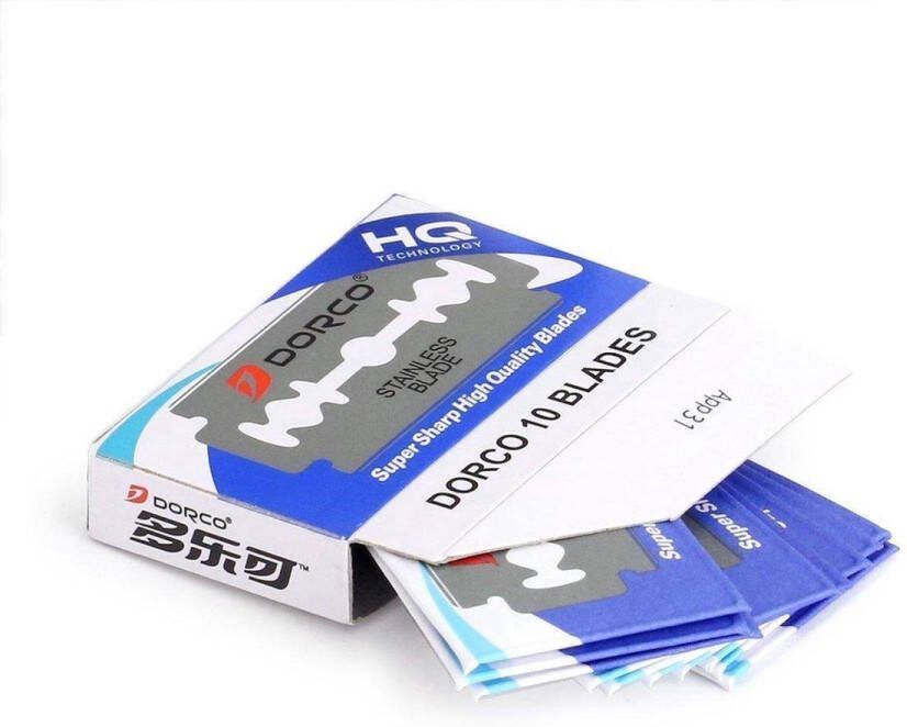 Dorco dubbelzijdige scheermesjes 20x10 Platinum Double Edge Blades 200pcs Shavette Open Klapmes Scheermessen