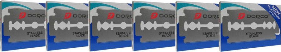 Dorco dubbelzijdige scheermesjes 90stuks| 9x10 Platinum Double Edge Blades 90pcs Shavette of Open Klapmes| Scheermessen