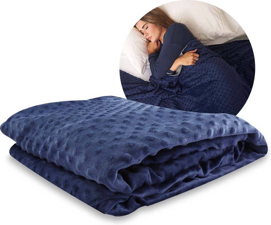 Dormiwise Universele 4 Seizoenen Verzwaringsdeken Hoes 200 x 200cm Bamboe & Minky Dot Weighted Blanket Cover Duvet Deken Dekbedovertrek