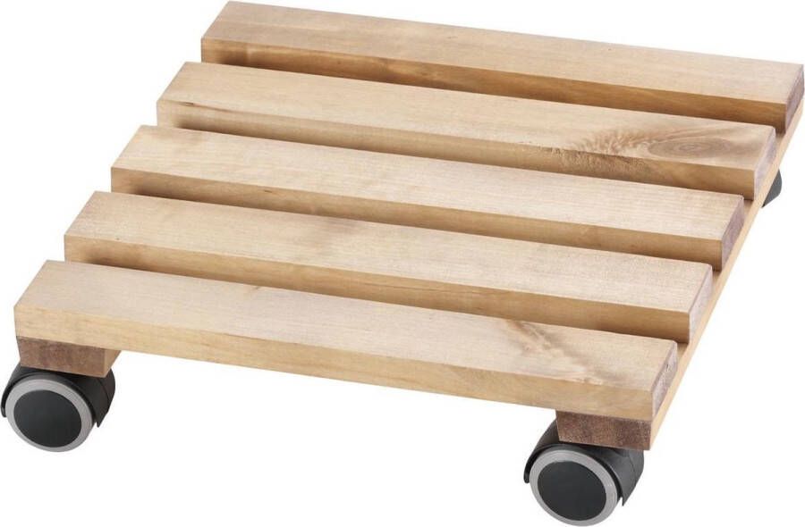 Dörner + Helmer Plantentrolley Loft 30 x 30 cm Gebeitst Berken