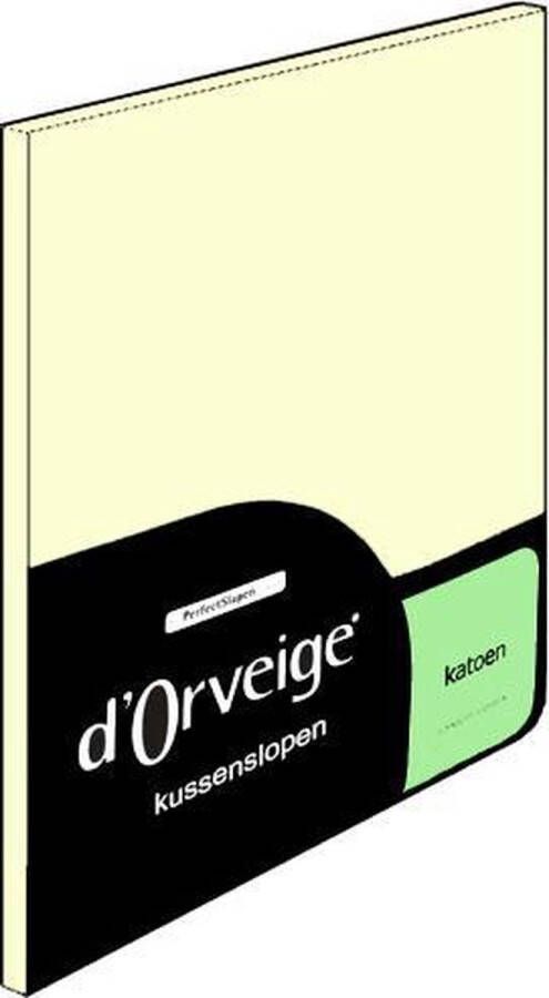 D'Orveige Kussenslopen (2 Stuks) 100% Katoen 60x70 cm Creme