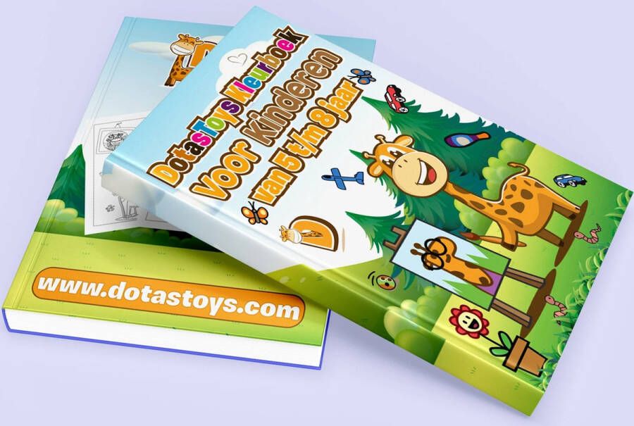 Dotastoys kleurboek meisjes jongens Kleurboeken kinderen met kleurpotloden 64 pagina's