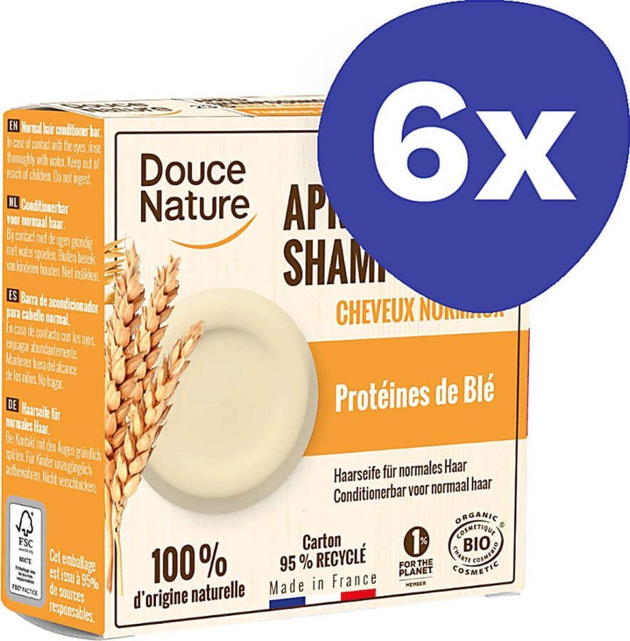 Douce Nature Conditioner Bar Normaal Haar (6 stuks)