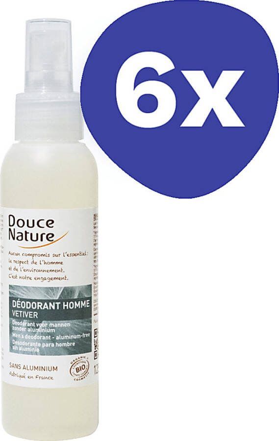 Douce Nature Deodorant For Men (6 stuks)