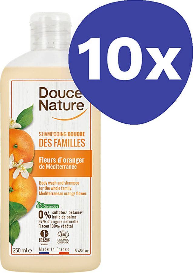 Douce Nature Douchegel & Shampoo Oranjebloesem (10x 250ml)
