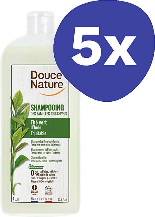 Douce Nature Familie Shampoo (Groene Thee) (5x 1L)