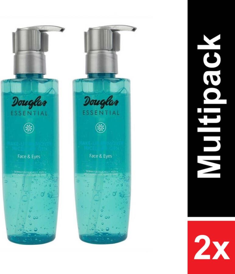 Douglas Make-Up Remover Gel voor gezicht & ogen 2 x 200ml – voordeelverpakking