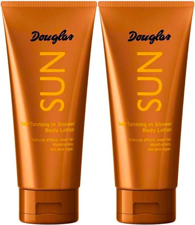 Douglas Sun Self-Tanning In Shower Body Lotion Zelfbruiner 2 x 200ml