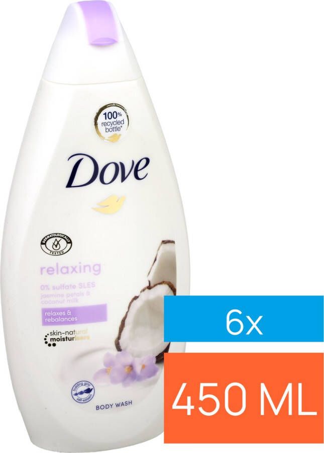 Dove 2 flessen Douchegel Relaxing 450ml