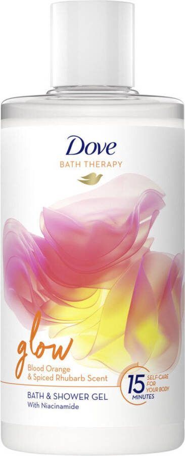 Dove 3x Bath Therapy Glow Badschuim & Douchegel 400 ml