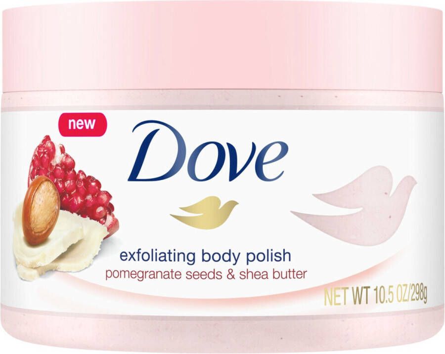 Dove 4x Body Scrub Pomegranate & Shea butter 225 ml