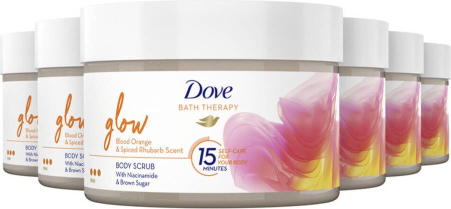 Dove 6x Bath Therapy Glow Bodyscrub 295 ml