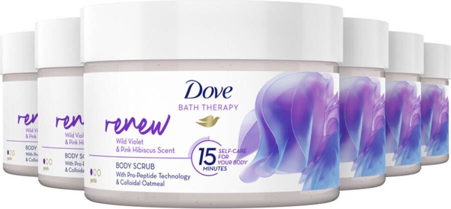 Dove 6x Bath Therapy Renew Bodyscrub 295 ml