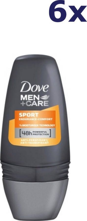 Dove Men + Care Sport Endurance + Comfort Deo Roller 6 x 50 ml
