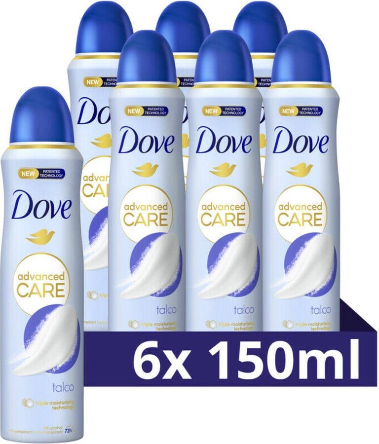 Dove 6x Deodorant Spray Talco 150 ml