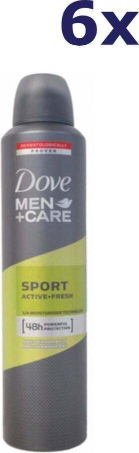 Dove 6x Deospray Men Care Sport Active + Fresh 250ml