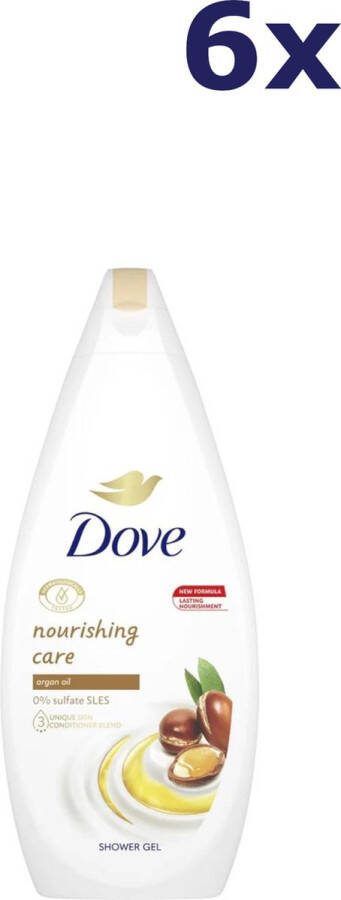 Dove 6x Douchegel 720ml nourishing care argan oil