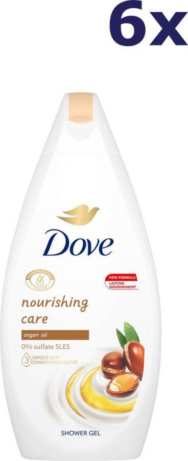Dove 6x Douchegel Argan Oil 450 ml